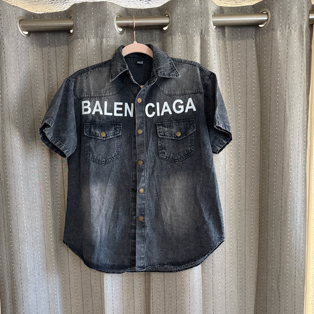 Charcoal Button Down Shirt